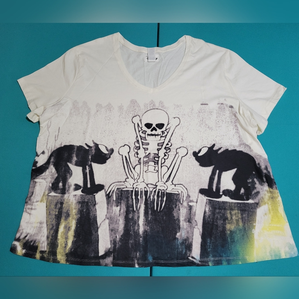 Disney Store "The Skeleton Dance" Silly Symphony Ladies' T-Shirt Size 3X